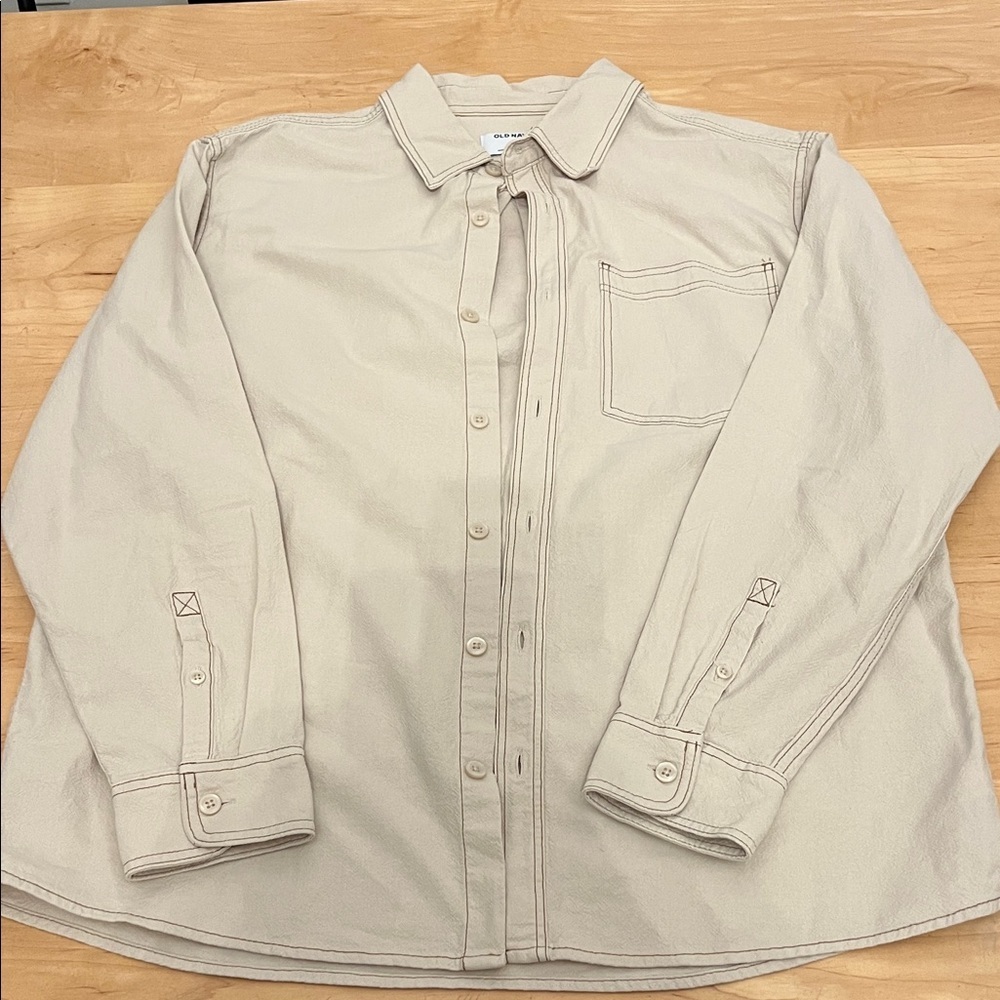 Old Navy Light Tan Shirt NWOT